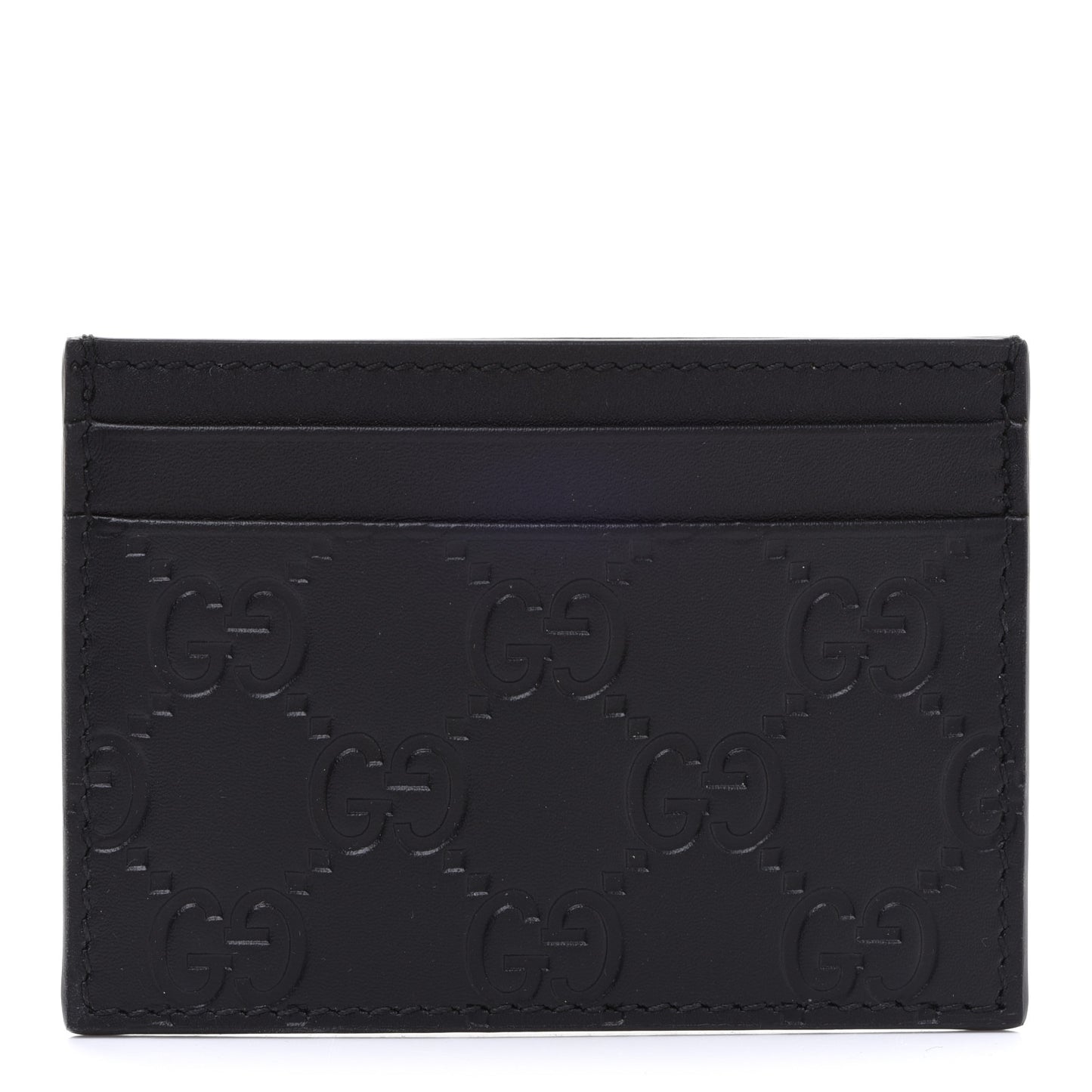 Guccissima Card Holder Black