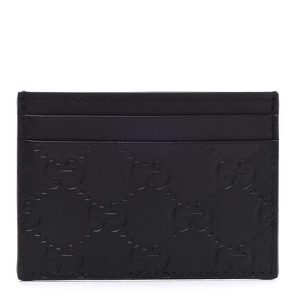 Gucci Guccissima Card Holder Black 1 of 6