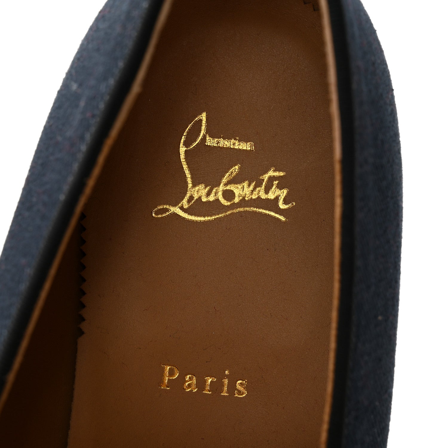 Christian Louboutin Denim Mens Harvanana Spikes Flats 45.5 Multicolor 6 of 11