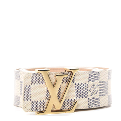 Louis Vuitton Damier Azur 40mm LV Initiales Belt 90 36 1 of 11