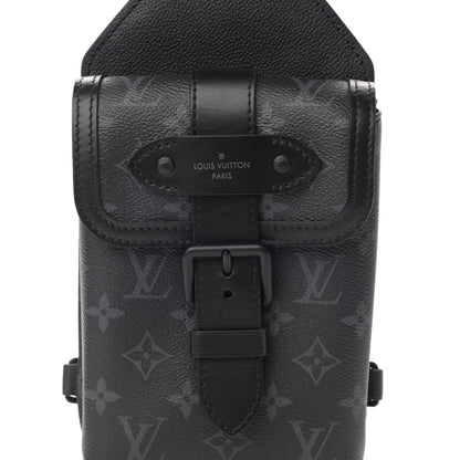 Louis Vuitton Monogram Eclipse Saumur Slingbag Black 7 of 9