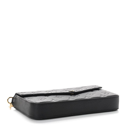 Louis Vuitton Empreinte Pochette Felicie Chain Wallet Black 5 of 10