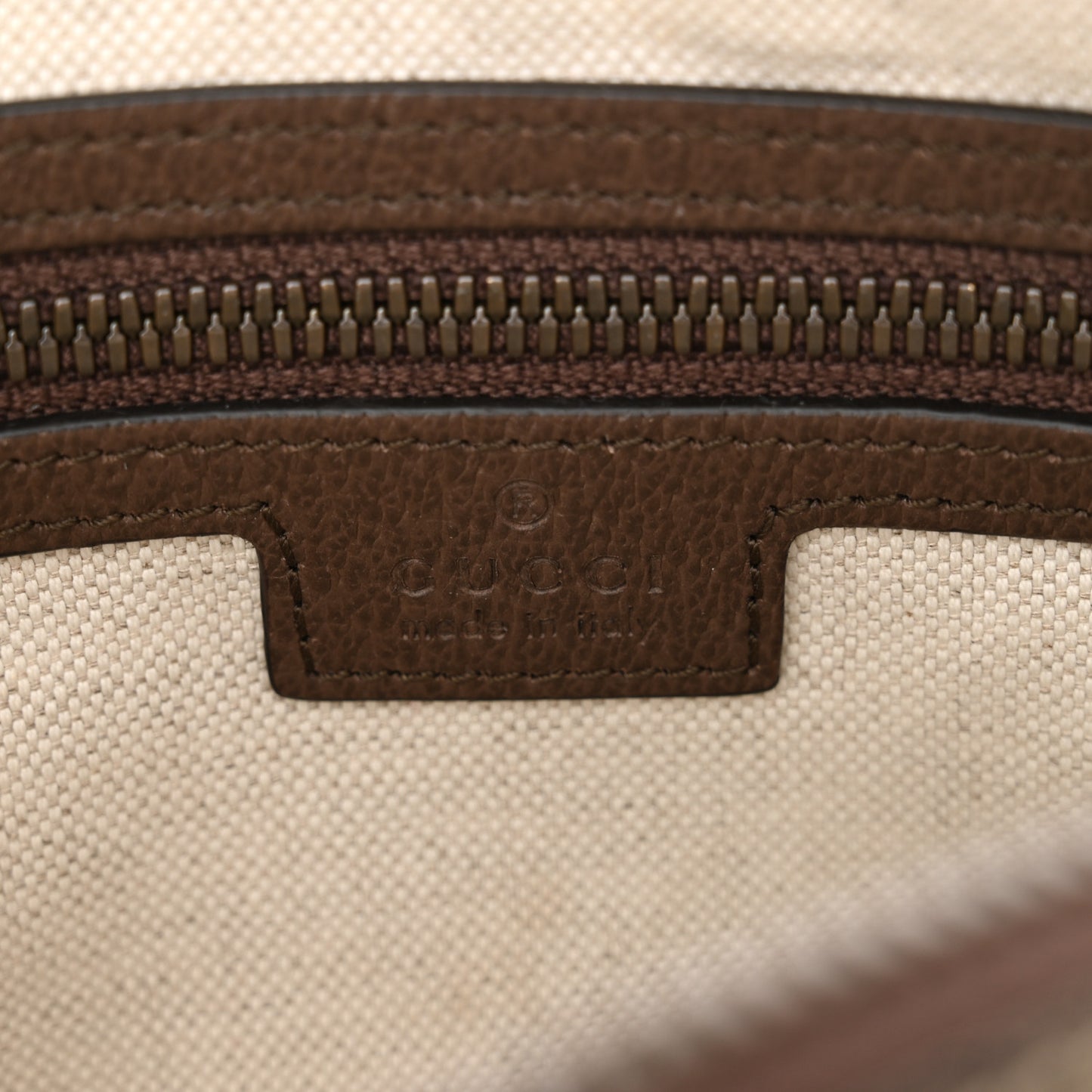 Soft GG Supreme Monogram Medium Ophidia Belt Bag Dark Brown