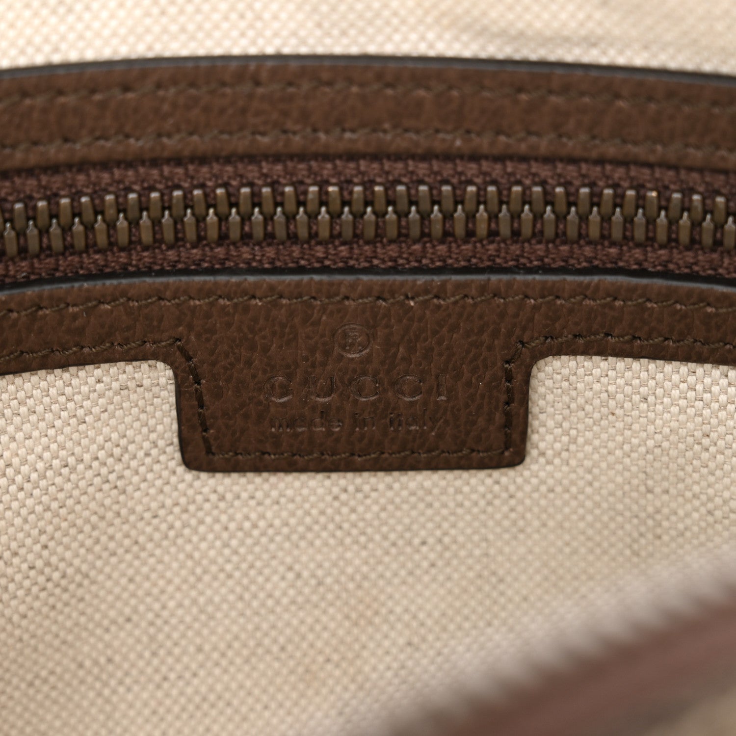 Gucci Soft GG Supreme Monogram Medium Ophidia Belt Bag Dark Brown 7 of 10