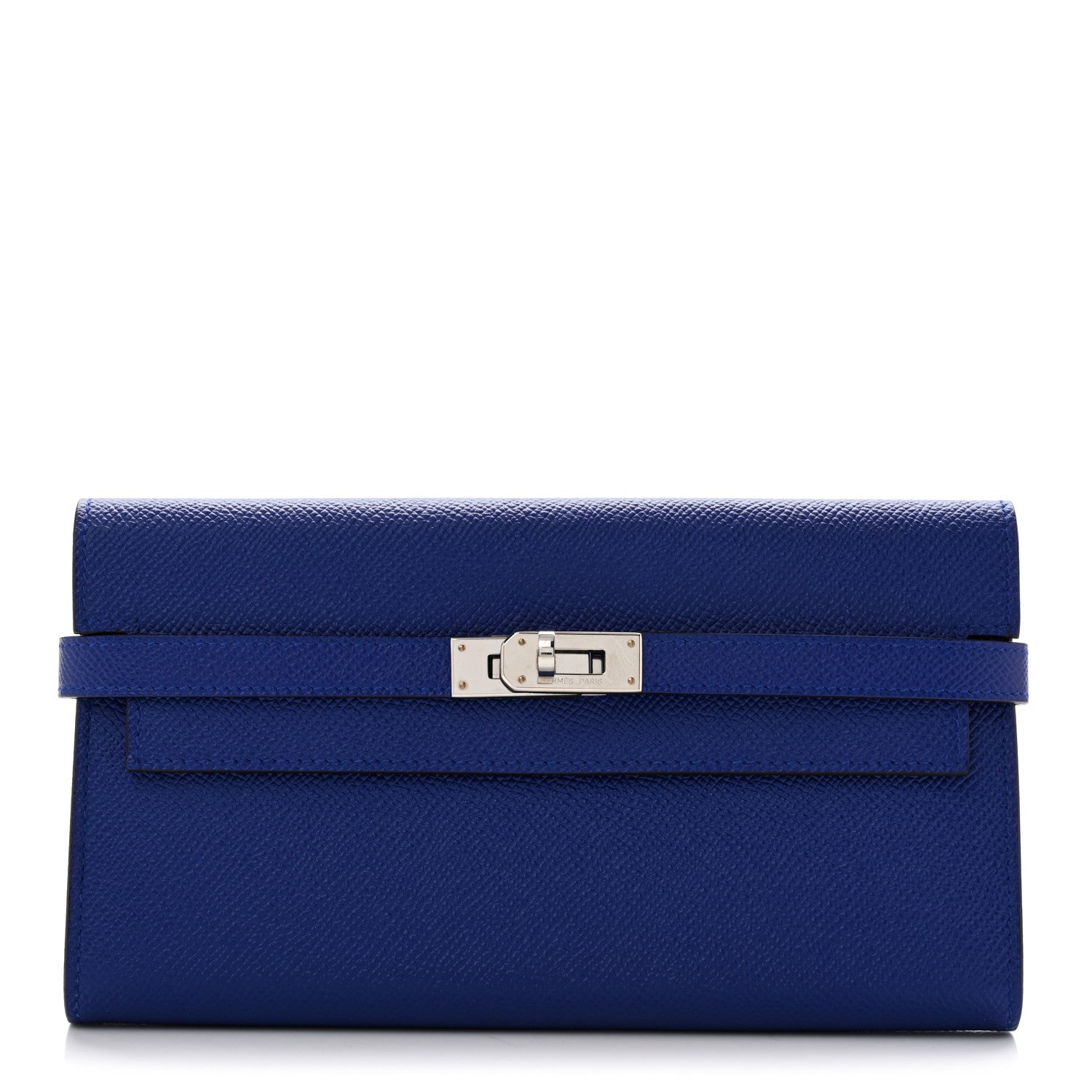 Hermes Epsom Kelly Longue Wallet Bleu Electrique 1 of 9