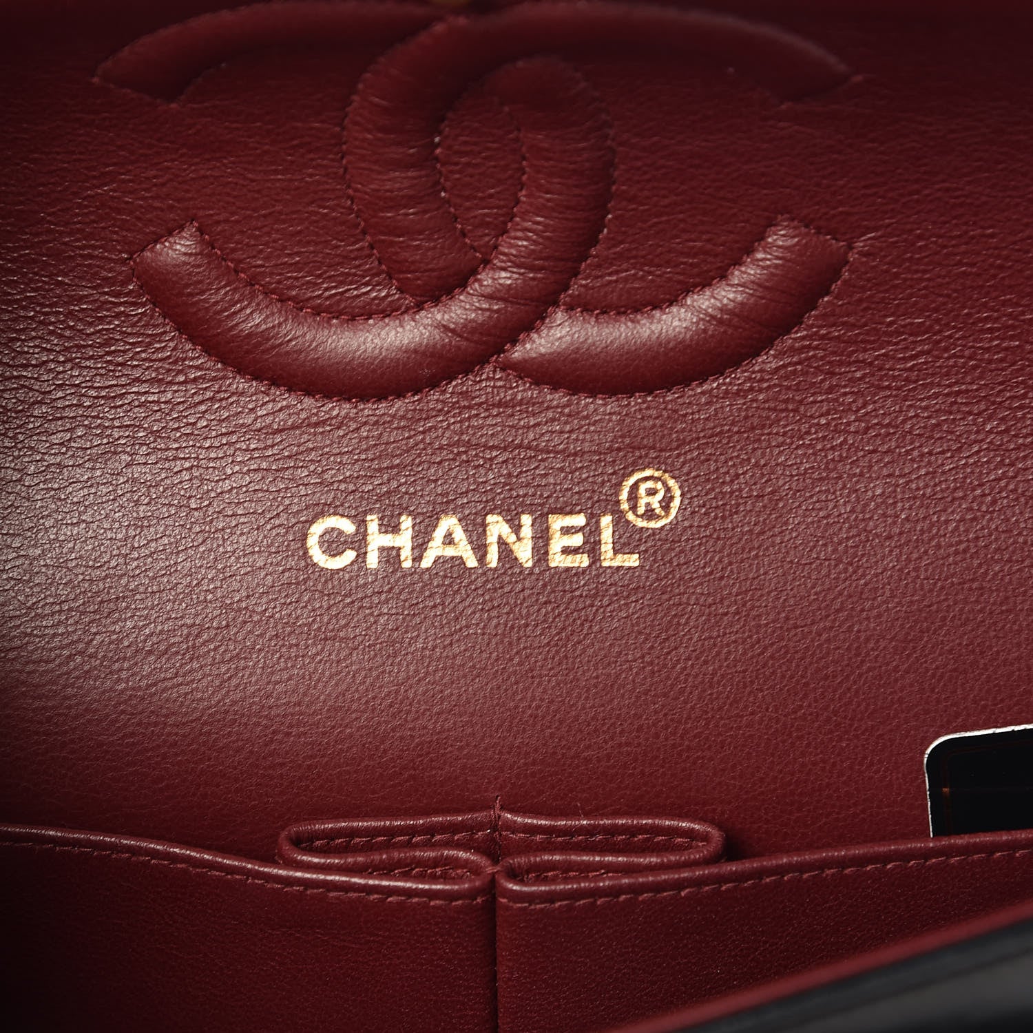 Chanel Lambskin Quilted Medium Double Flap Black 6 of 15