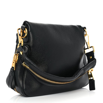 Tom Ford Grained Calfskin Medium Jennifer Shoulder Bag Black 2 of 8