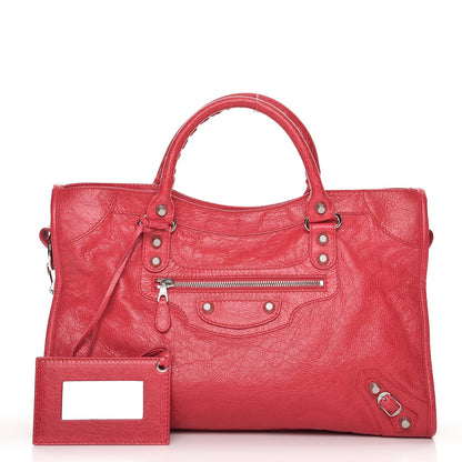 Balenciaga Agneau Giant 12 Silver Hardware City Rose Thulian 1 of 8