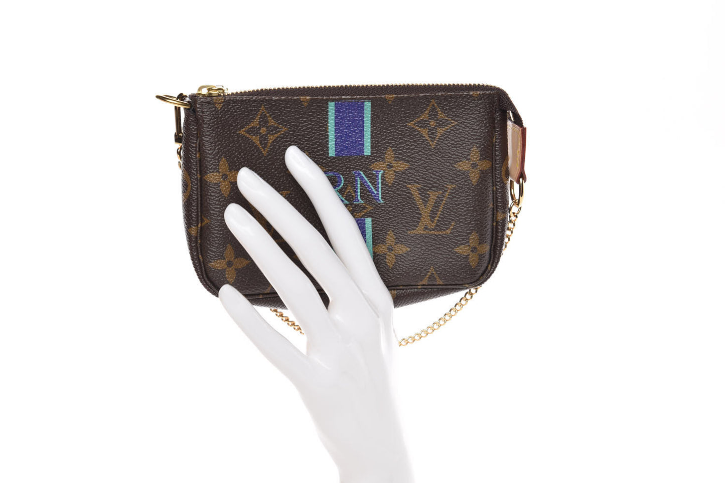 Monogram My LV Heritage Mini Pochette Accessories Violet Vert Clair