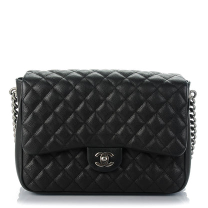 Chanel Caviar Quilted Medium Rock In Rome Single Flap Black 1 of 8