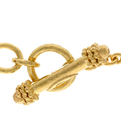 Elizabeth Locke ELIZABETH LOCKE 19K Yellow Gold Carnelian Link Necklace 17" 4 of 5