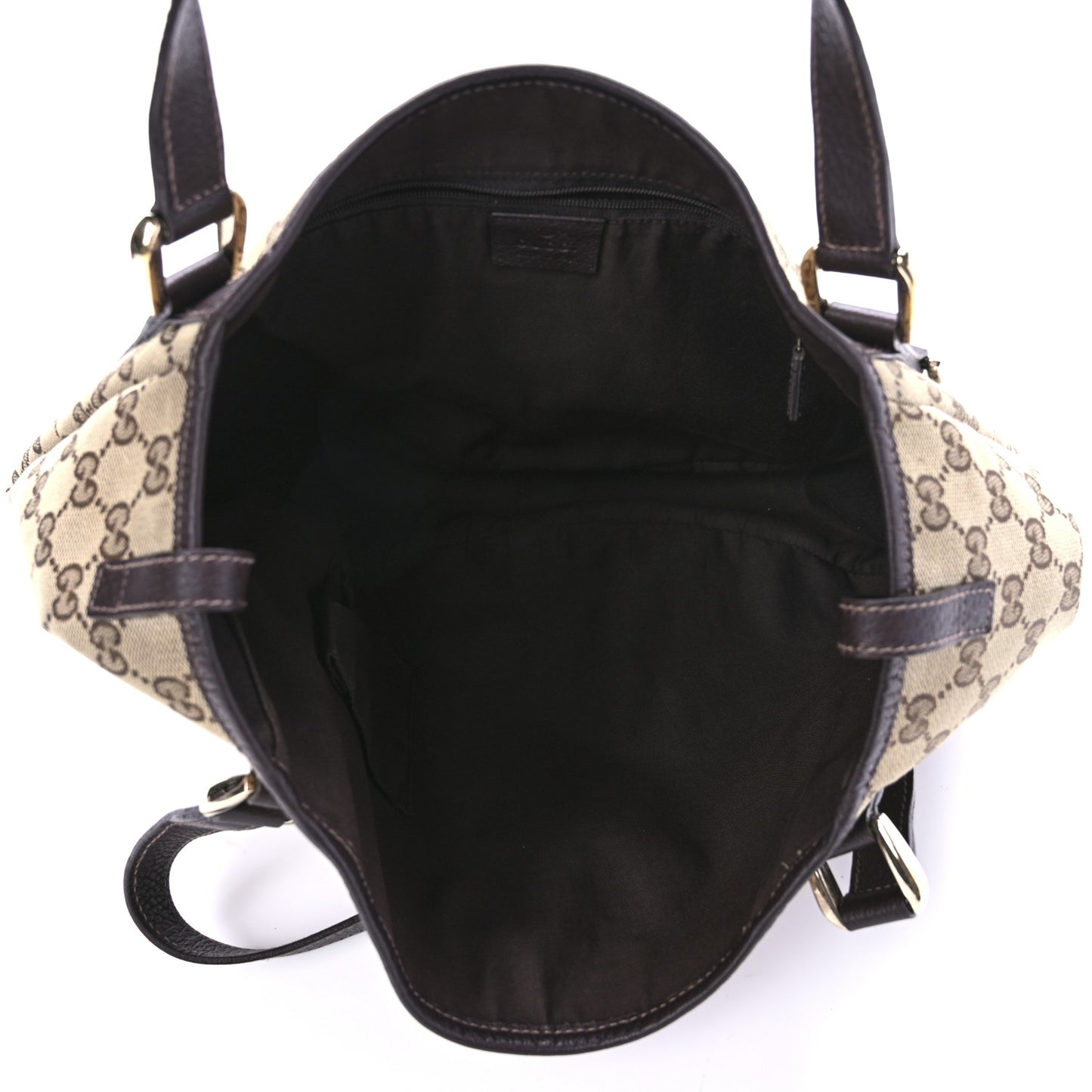 Monogram Medium Abbey Shoulder Bag Dark Brown