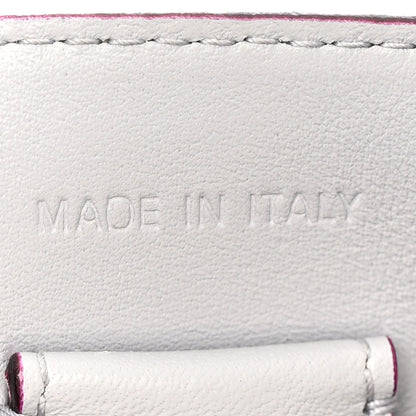 Christian Dior Smooth Calfskin Patent Medium Diorissimo Tote White Grey 7 of 19