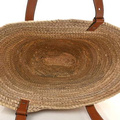Loewe Raffia Large Basket Tote Bag Natural Tan 5 of 10