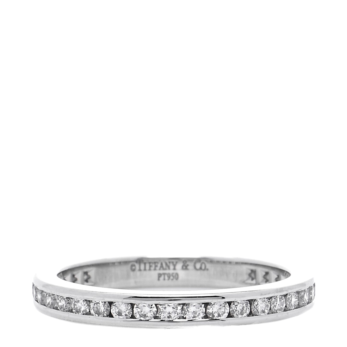 Platinum Diamond .54ctw Eternity Band Ring 48 4.5