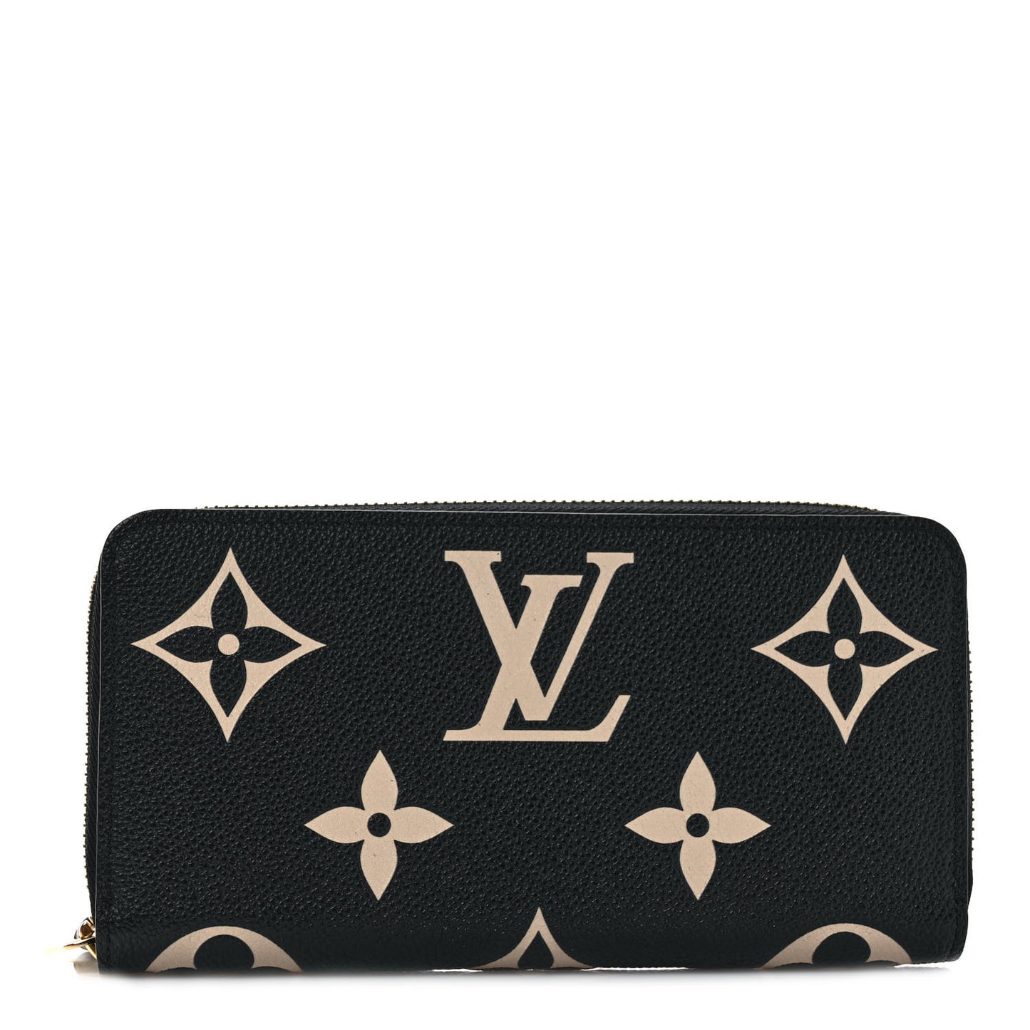Empreinte Monogram Giant Zippy Wallet Black Beige