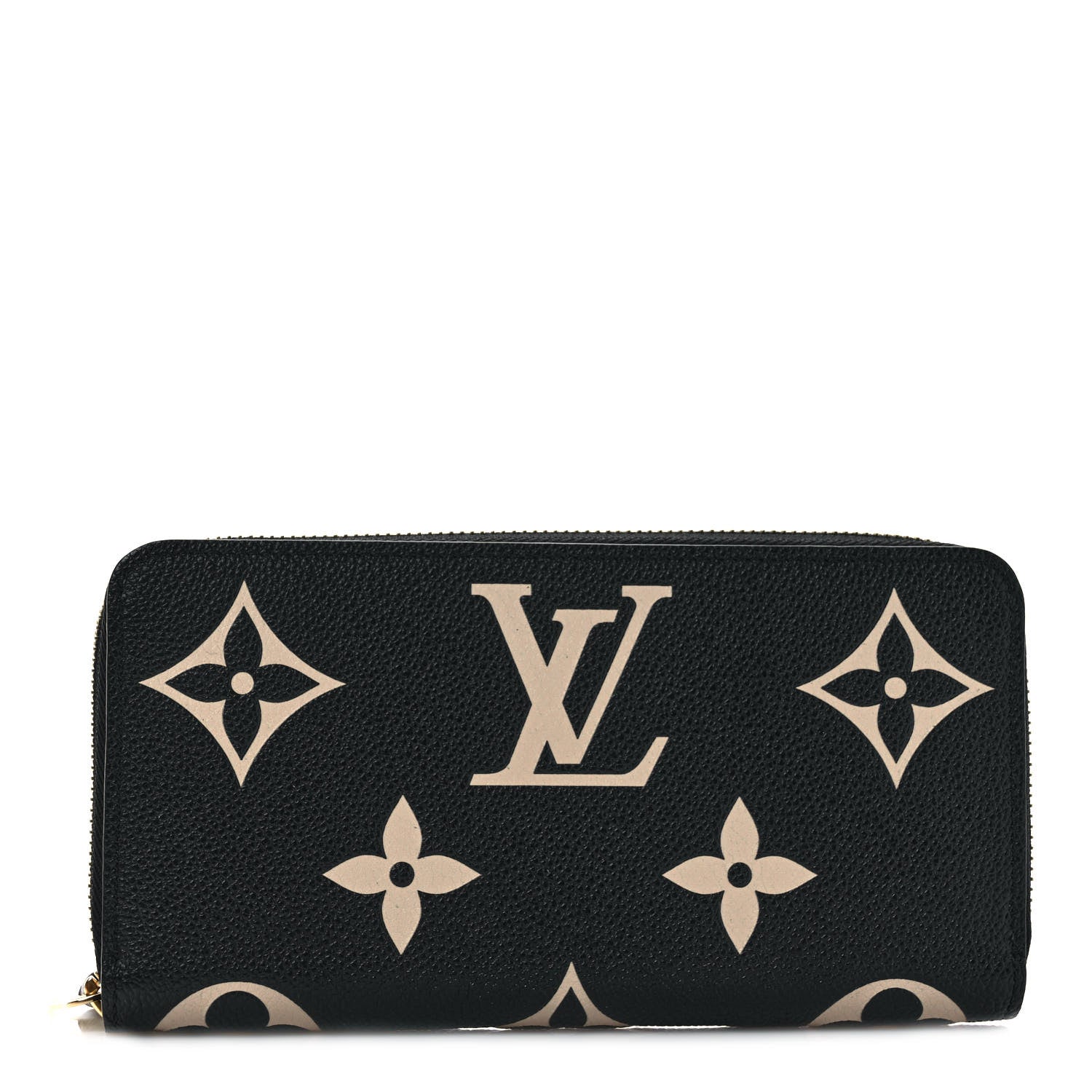 Louis Vuitton Empreinte Monogram Giant Zippy Wallet Black Beige 1 of 6