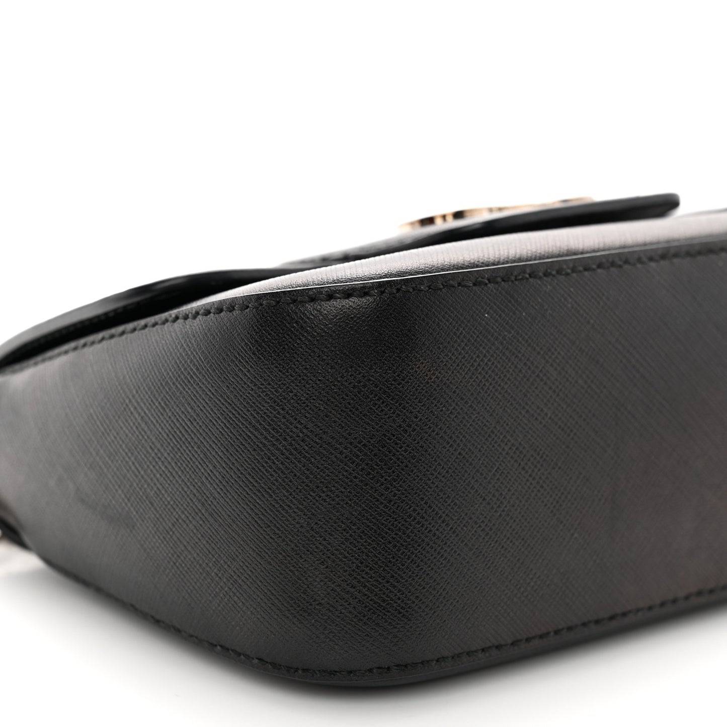 Saffiano Paris Crossbody Bag Black