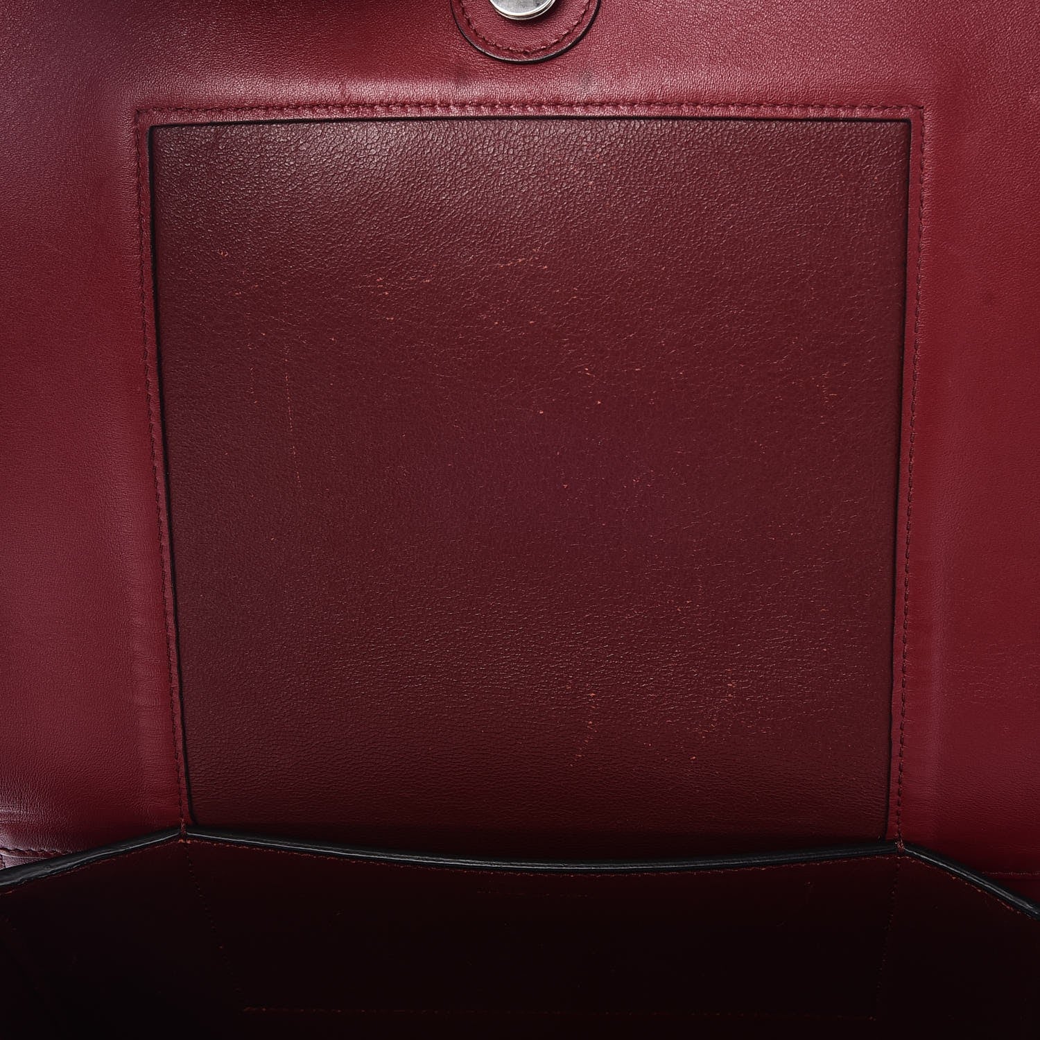 Celine Shiny Smooth Calfskin Medium Frame Shoulder Bag Red Navy 7 of 9