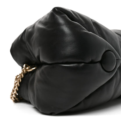 Proenza Schouler Lambskin Puffy Tobo Chain Shoulder Bag Black 8 of 9