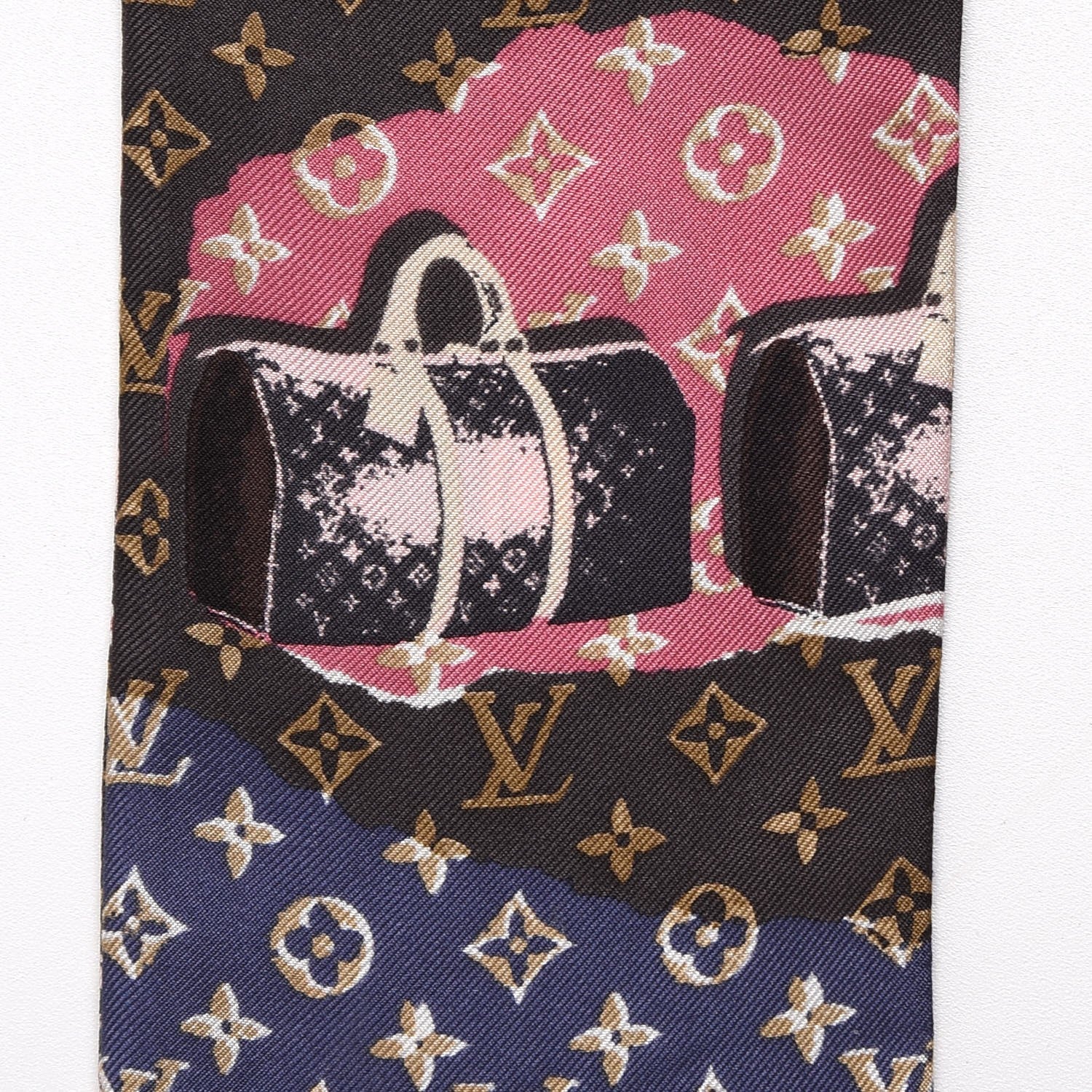 Louis Vuitton Silk Monogram Wallpaper Bandeau 4 of 4
