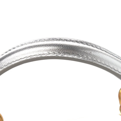 Dolce & Gabbana Metallic Nappa Small Devotion Top Handle Bag Silver 9 of 11