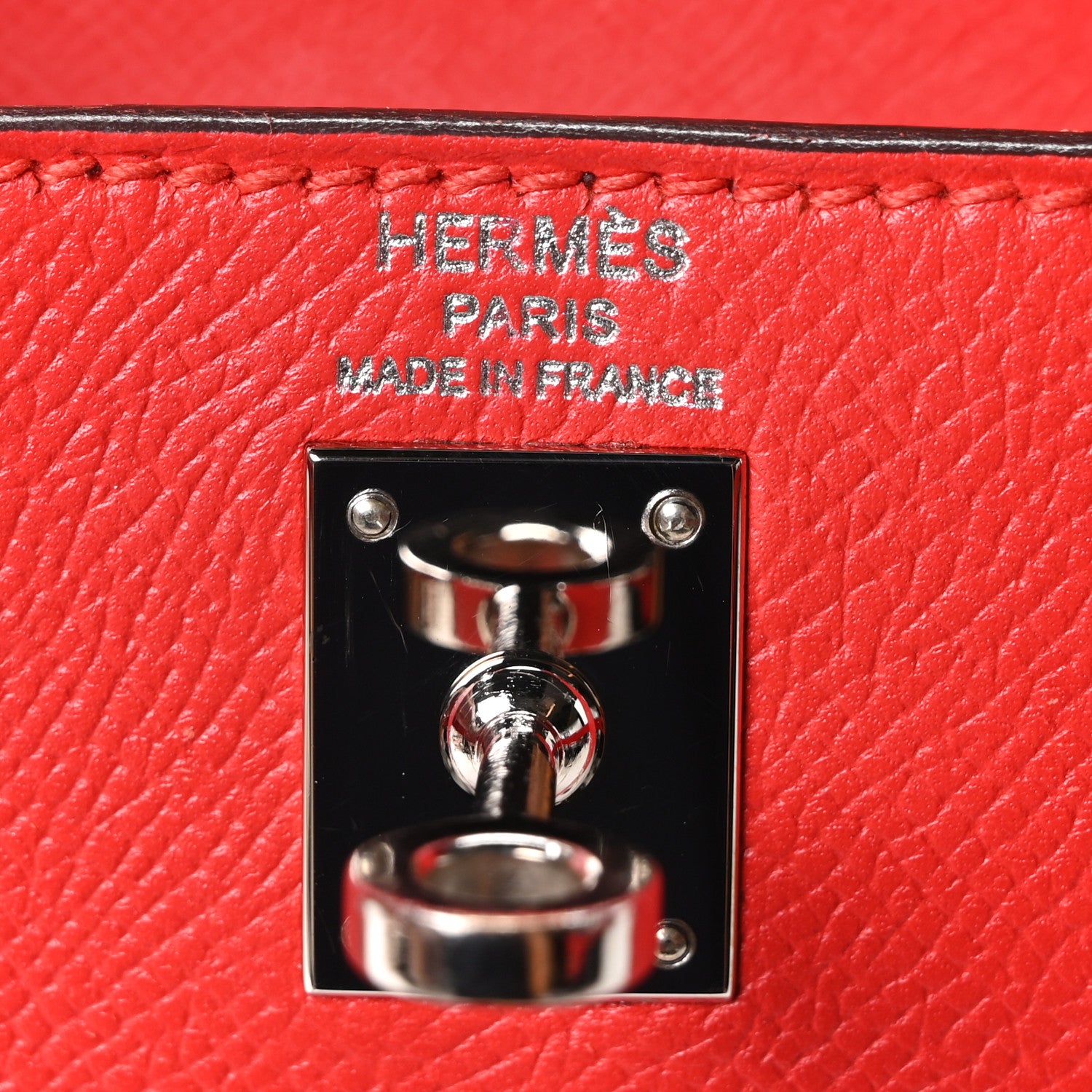 Hermes Epsom Kelly Sellier 25 Rouge Casaque 6 of 10