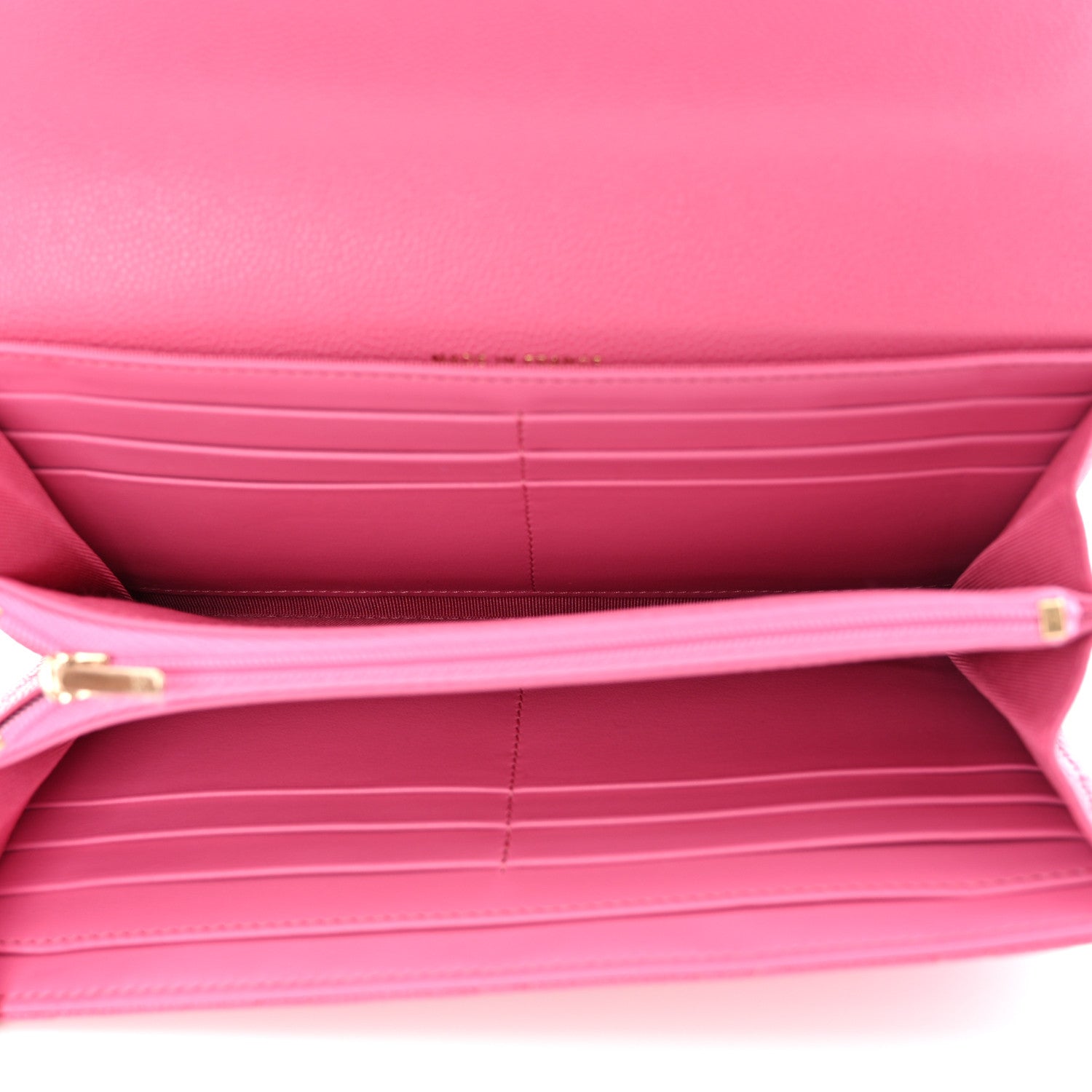 Chanel Caviar Quilted Large Gusset Flap Wallet Pink 5 of 9