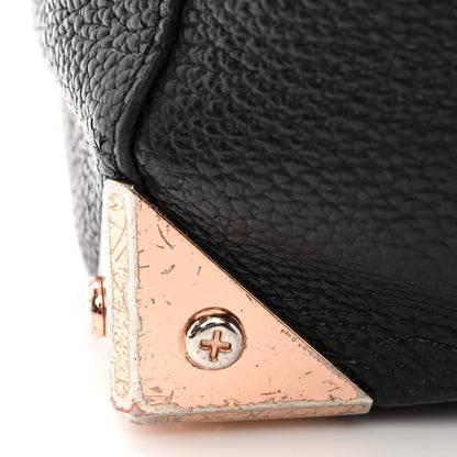 Alexander Wang Pebbled Calfskin Large Prisma Skeletal Tote Black Rose Gold Hardware 13 of 15