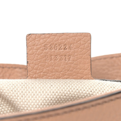 Gucci Pebbled Calfskin Medium Soho Flap Crossbody Camelia 7 of 10