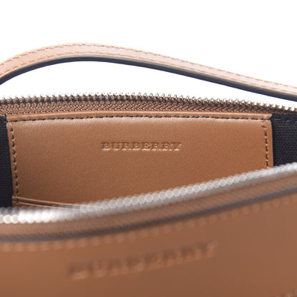 Burberry Mega Check Peyton Crossbody Clutch Bag Saddle Brown 6 of 11