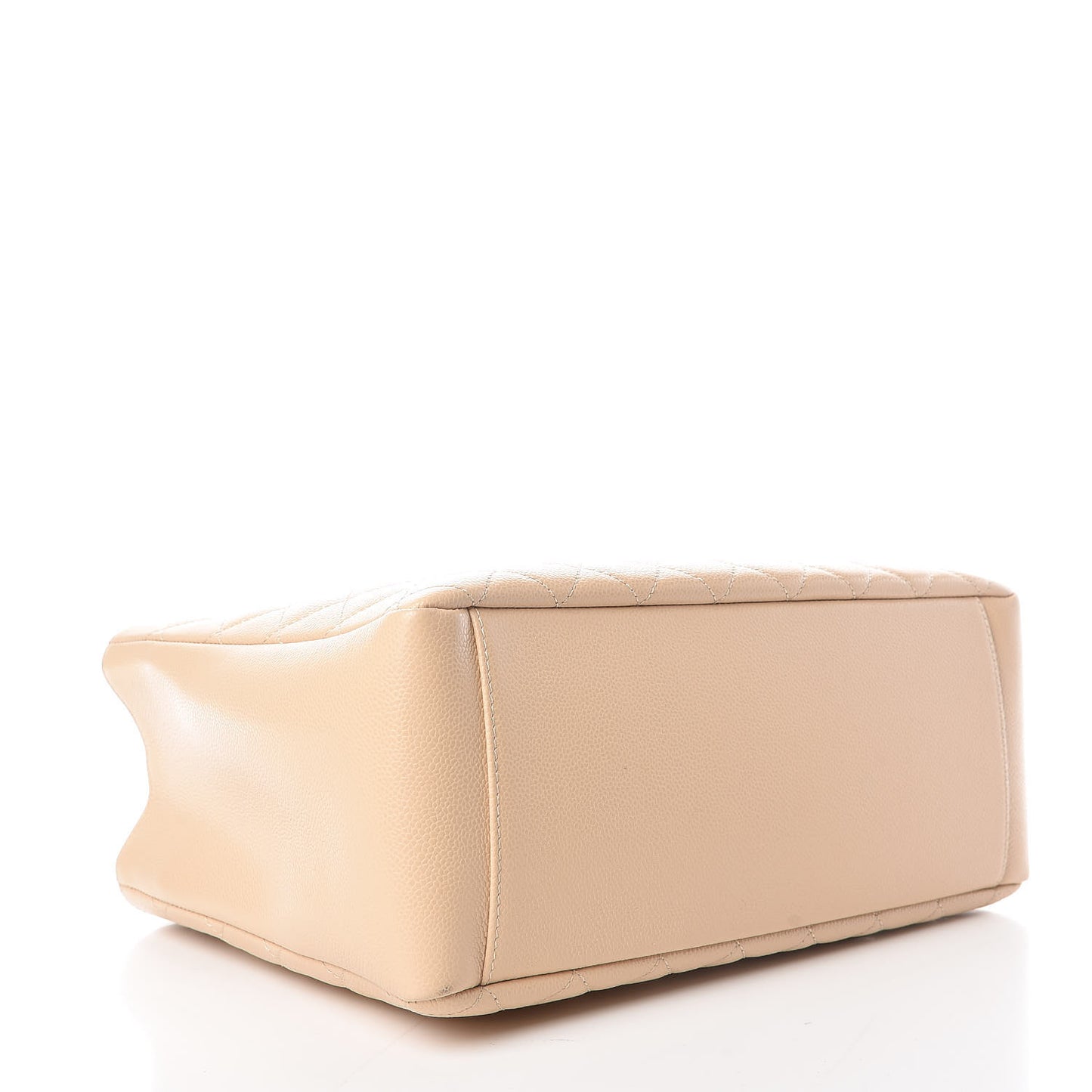 Caviar Quilted Grand Shopping Tote GST Beige Clair