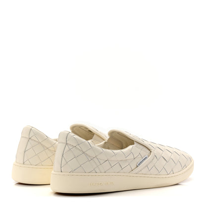 Bottega Veneta Nappa Intrecciato Mens Sawyer Slip On Sneakers 46 White 5 of 10