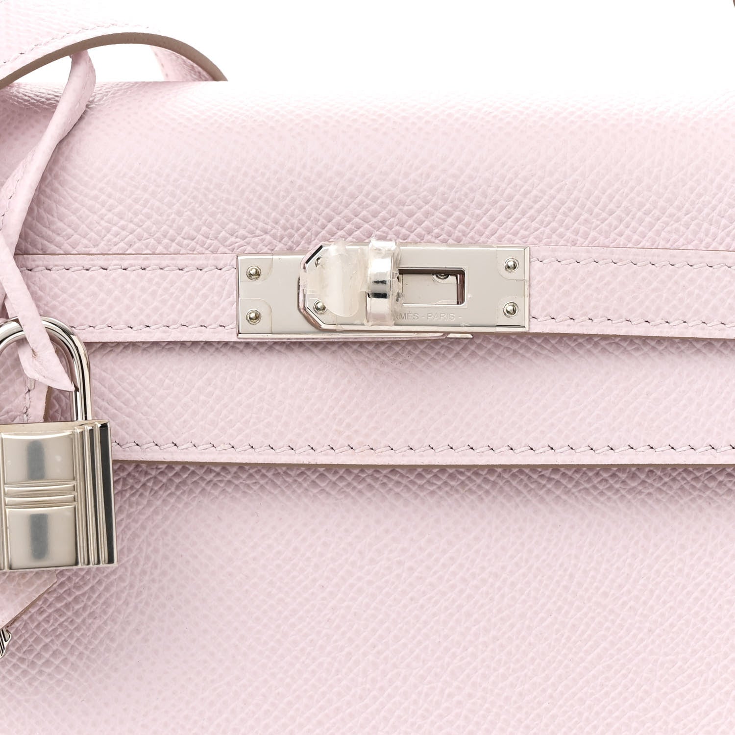 Hermes Epsom Kelly Sellier 25 Mauve Pale 8 of 13