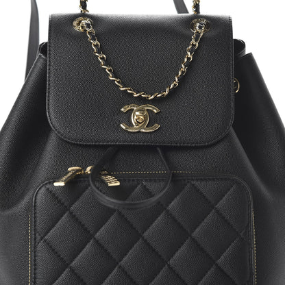Chanel Caviar Quilted Business Affinity Backpack Black 9 of 10