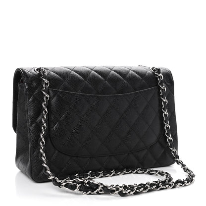 Chanel Caviar Quilted Jumbo Double Flap Black 2 of 4