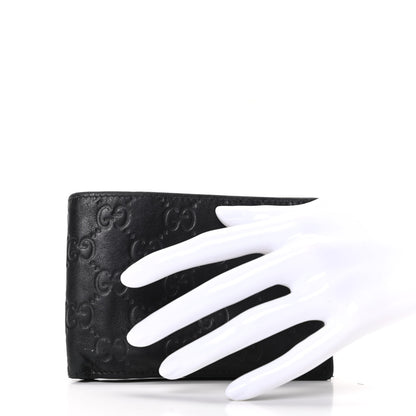 Gucci Guccissima Bi-Fold Wallet Black 2 of 7