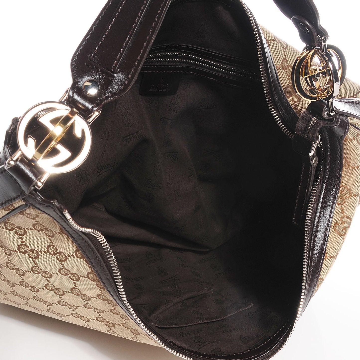 Monogram GG Twins Large Hobo Dark Brown