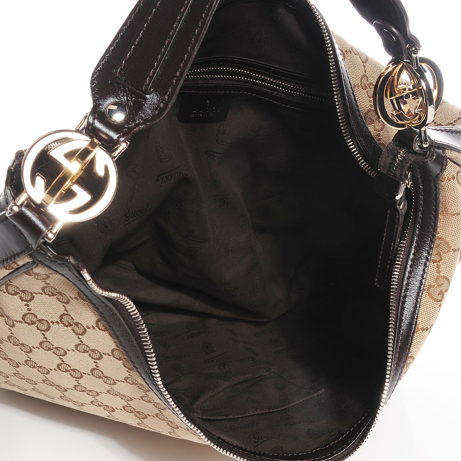 Gucci Monogram GG Twins Large Hobo Dark Brown 5 of 7