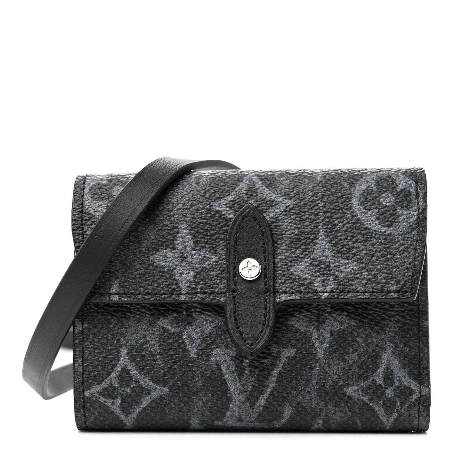 Louis Vuitton Monogram Pastel Cross Card Holder Black 1 of 8