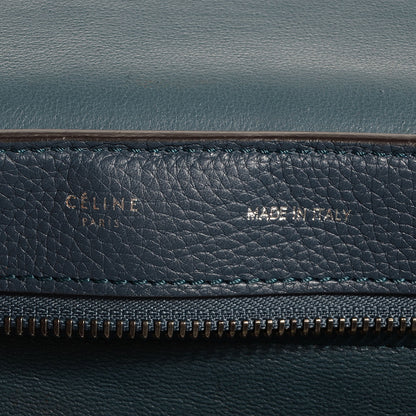 Celine Drummed Calfskin Suede Medium Trapeze Orage 6 of 9