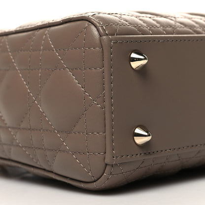 Christian Dior Lambskin Cannage Small My ABCDior Lady Dior Warm Taupe 9 of 10