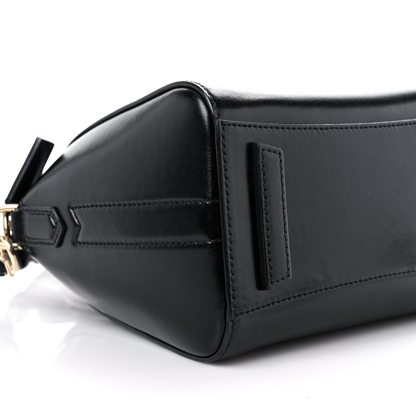 Shiny Lord Calfskin Mini Antigona Black