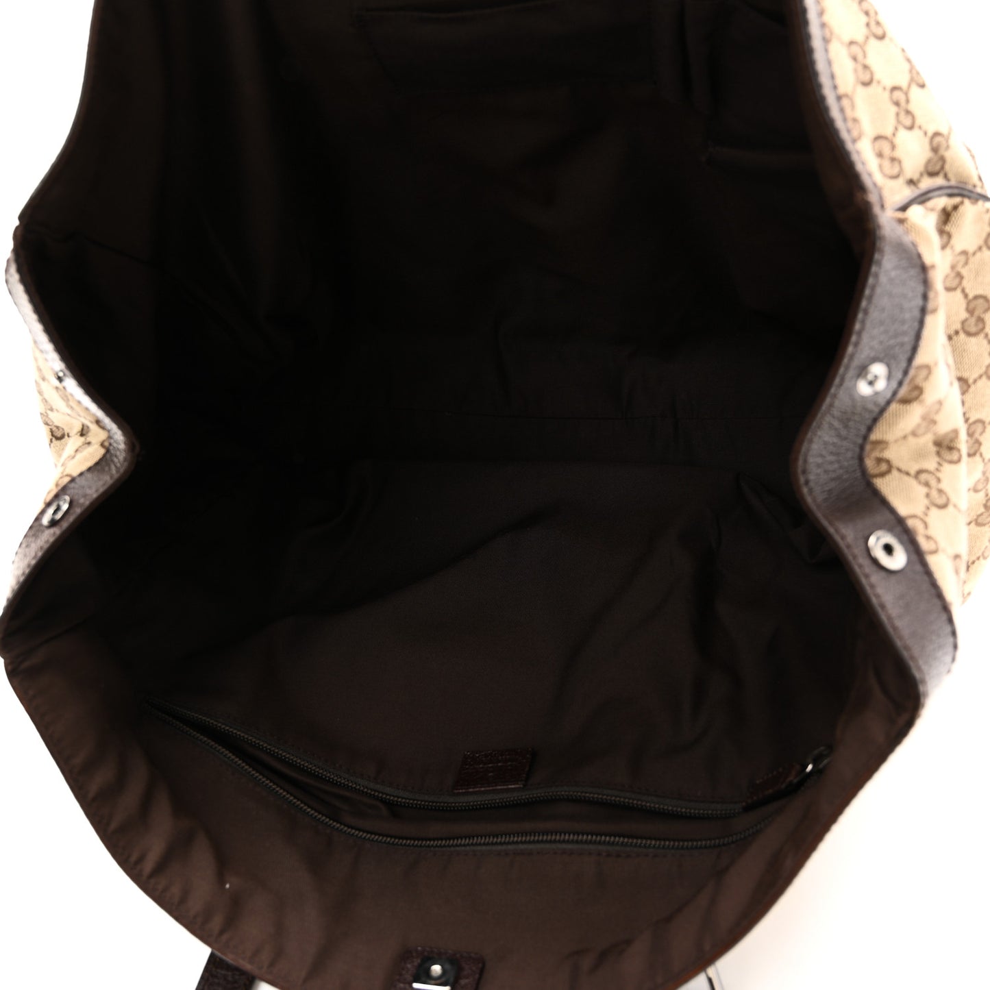 Soft GG Supreme Monogram Tote Dark Brown