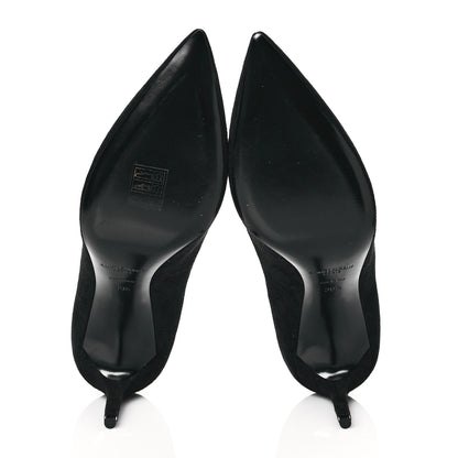 Saint Laurent Suede Zoe 85 Pumps 39.5 Black 5 of 9