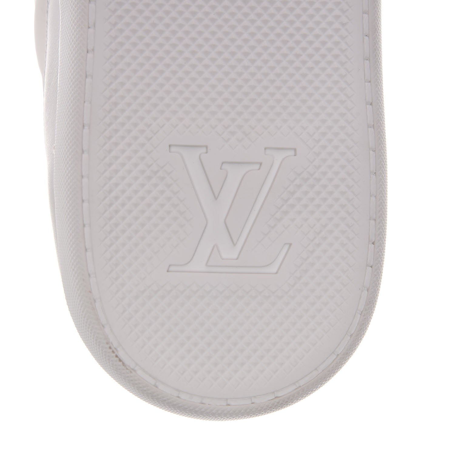 Louis Vuitton Calfskin Nylon Sneakers 8.5 White 6 of 7