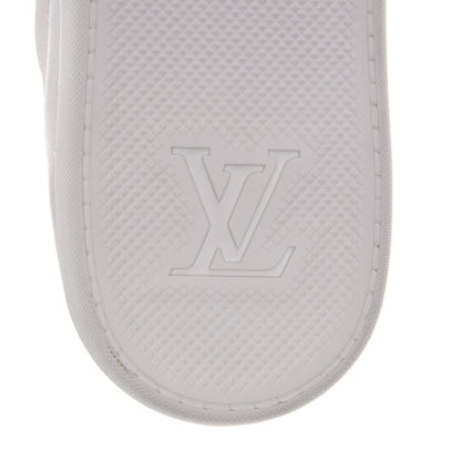 Louis Vuitton Calfskin Nylon Sneakers 8.5 White 6 of 7