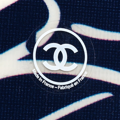 Chanel PVC Carbon Vinyl Acetate Coco Beach Wakesurf Surfboard Blue White 3 of 7