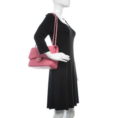 Chanel Caviar Quilted Jumbo Double Flap Pink 2 of 10