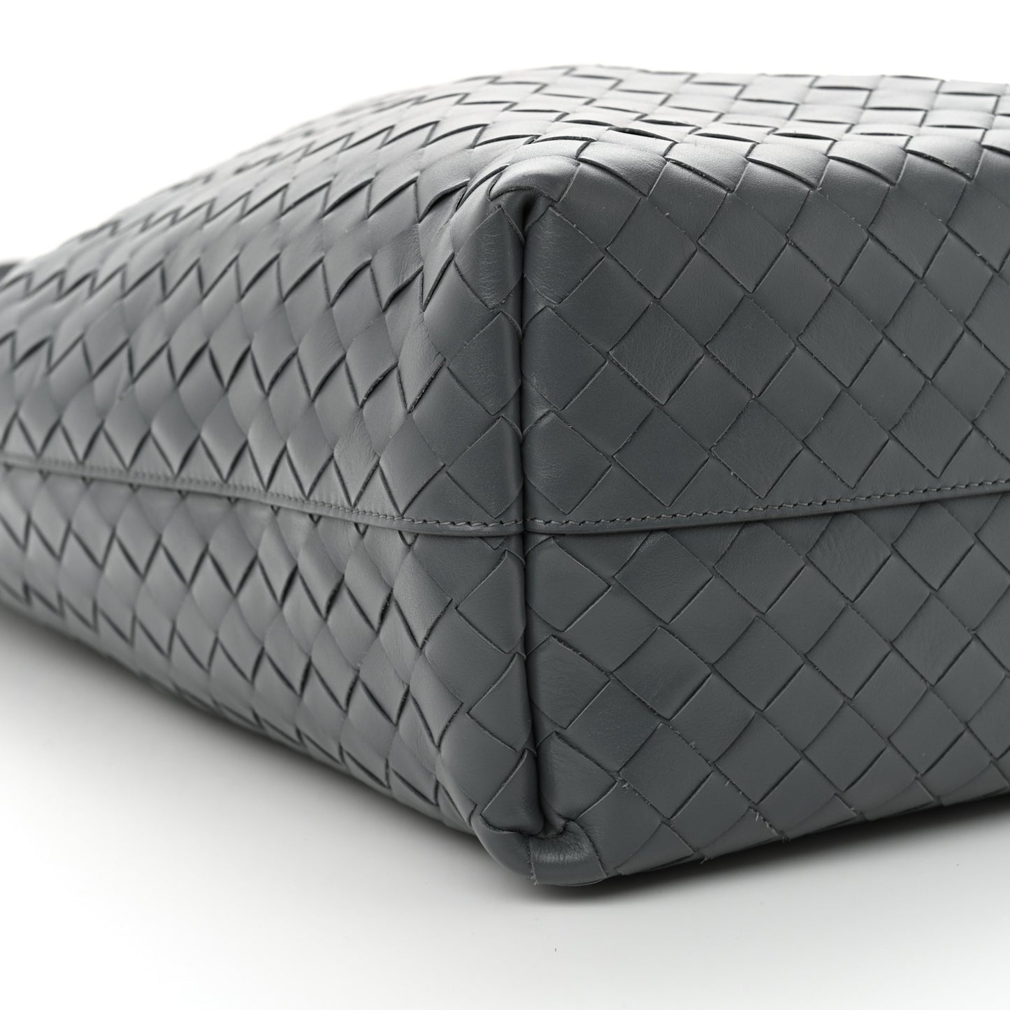 Calfskin Intrecciato Tote Bag Grey